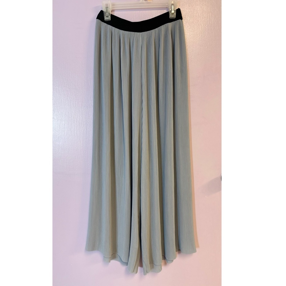 Zara High Waisted Pleated Wide Leg Pants